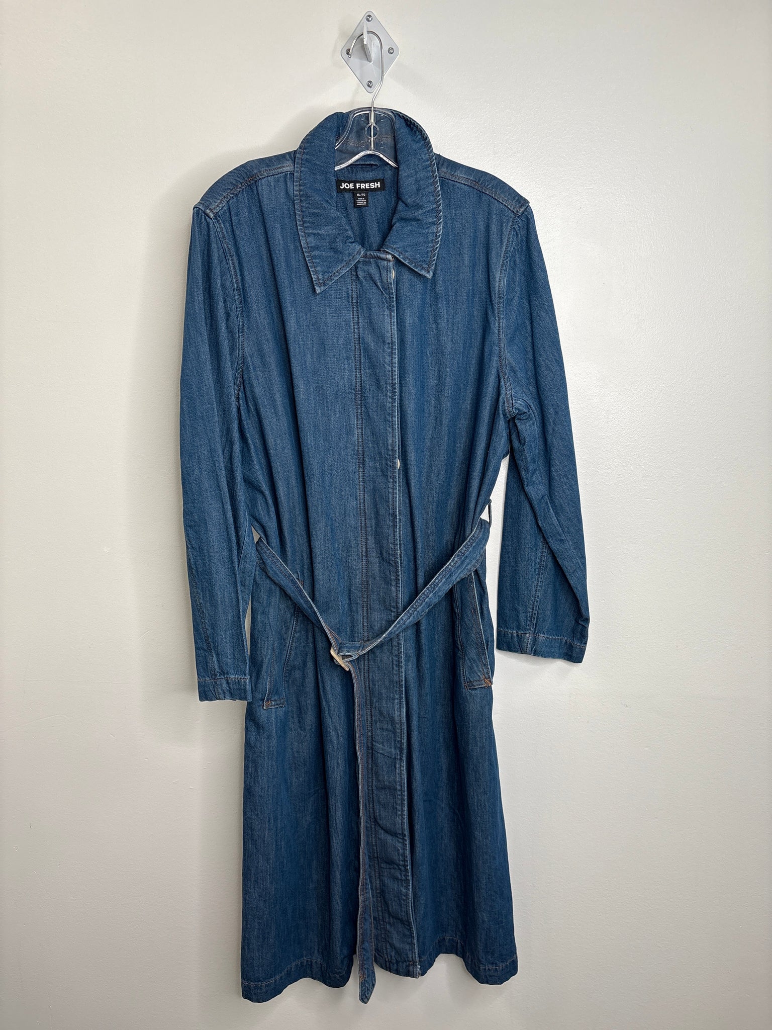Joe Fresh Button-Up Long Denim Coat (XL)
