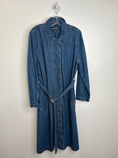 Joe Fresh Button-Up Long Denim Coat (XL)