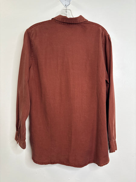 Reitmans Button-Up Long-Sleeve Top (L)