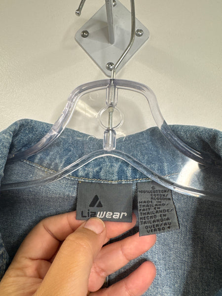 Vintage Lizwear Denim Long-Sleeve Top (S)