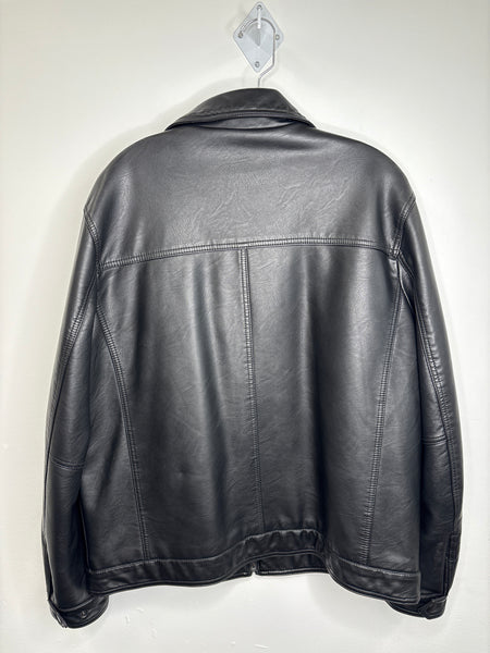 Tommy Hilfiger Leather Puff Lined Jacket (XL)