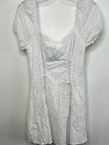 White Lace Mini Dress (XL)