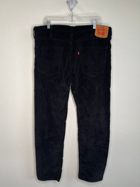 Levi Strauss 502 Black Corduroy Pants (38/32)