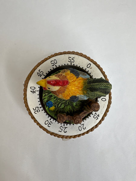 Rooster Hand Finished Farmyard Animal Timer