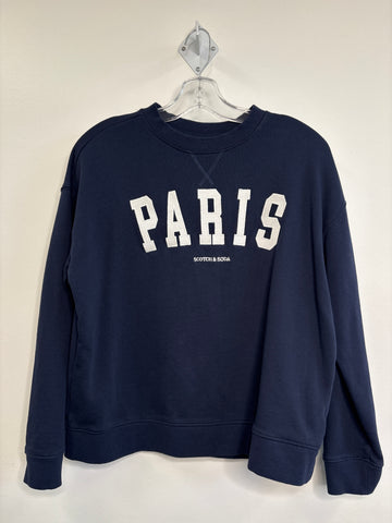 Scotch & Soda Paris Embroidered Pullover Crewneck (M)