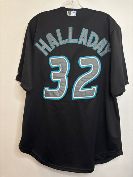 NWT Vintage MLB Majestic Authentic Toronto Blue Jays #32 Jay Halladay Baseball Jersey (50)