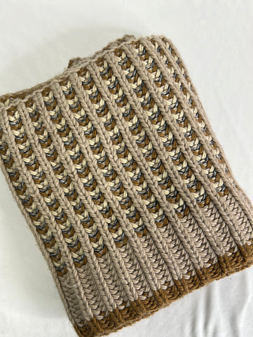 Roots Knitted Cowl Scarf