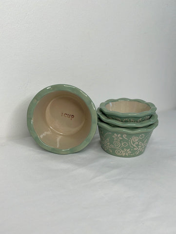 Set of 4 Artisan by Ciroa Stoneware Glazed Measuring Cups