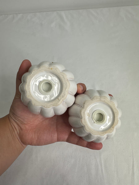 Ceramic Pumpkin Salt+Pepper Shakers