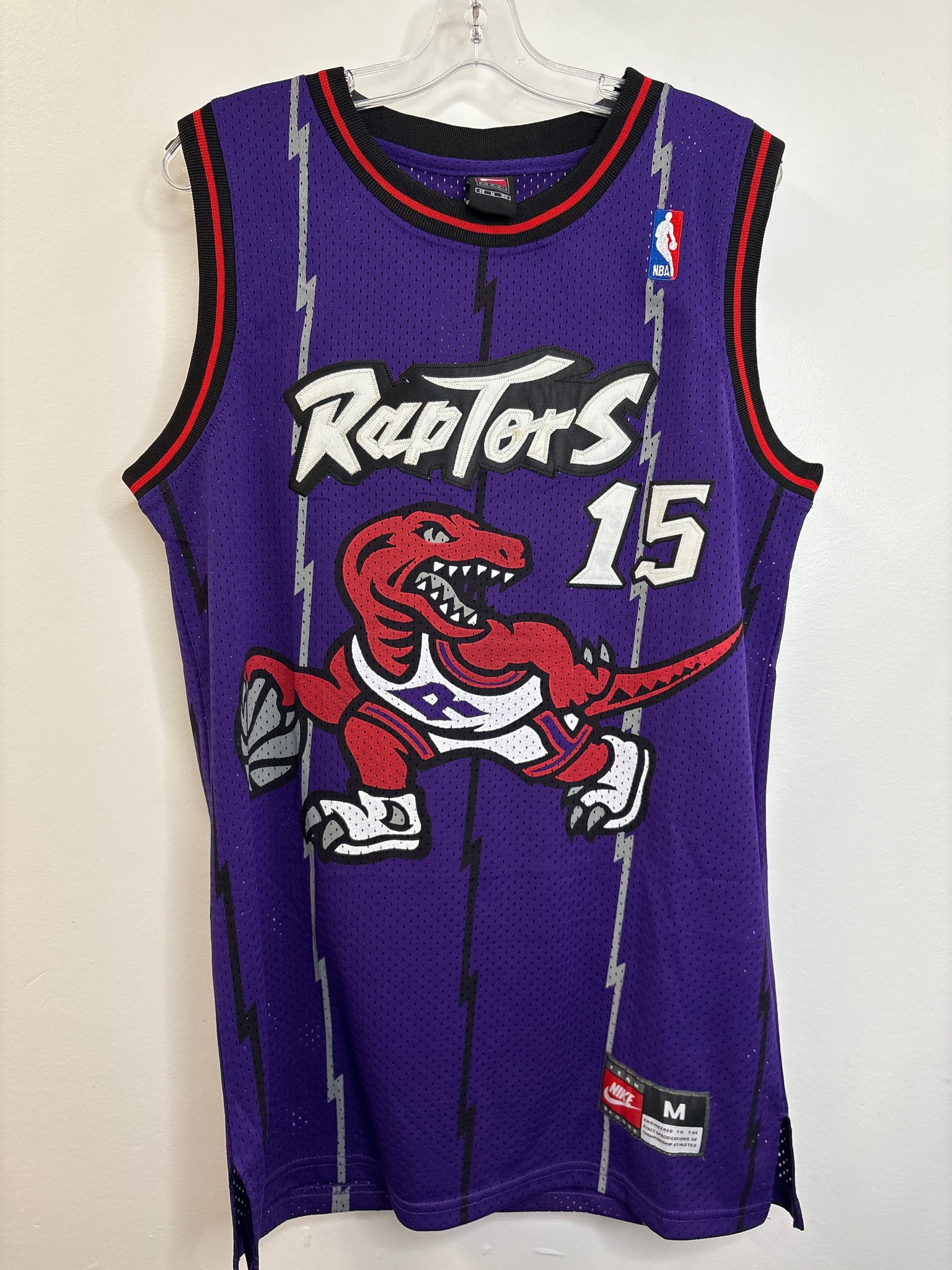 NWT Vintage NBA Nike Toronto Raptors #15 Vince Carter Basketball Jersey