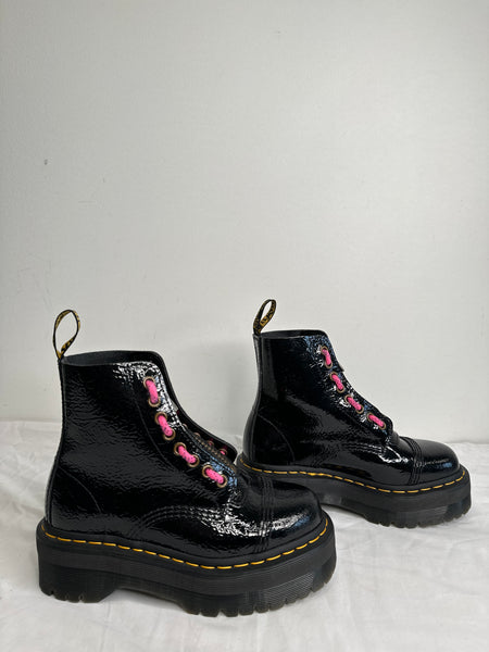 Dr. Doc Martens Sinclair Black Lace Up Platform Boots (US 5L)