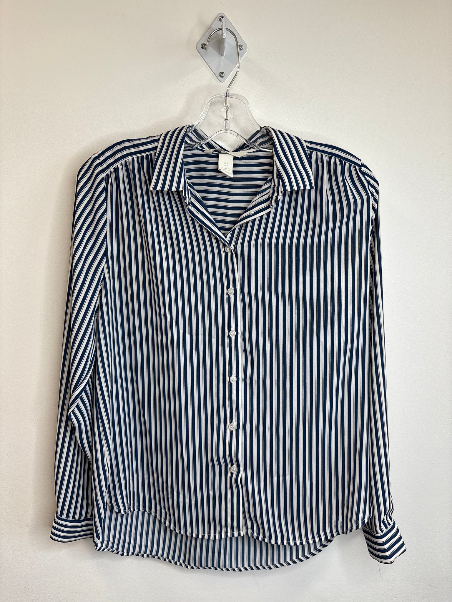 H&M Striped Button-Down  Blouse (4)