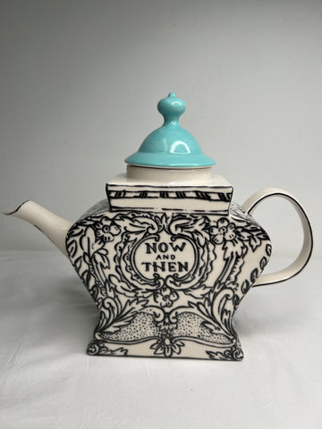 Anthropologie Molly & Hatch "Now And Then" Tea Pot