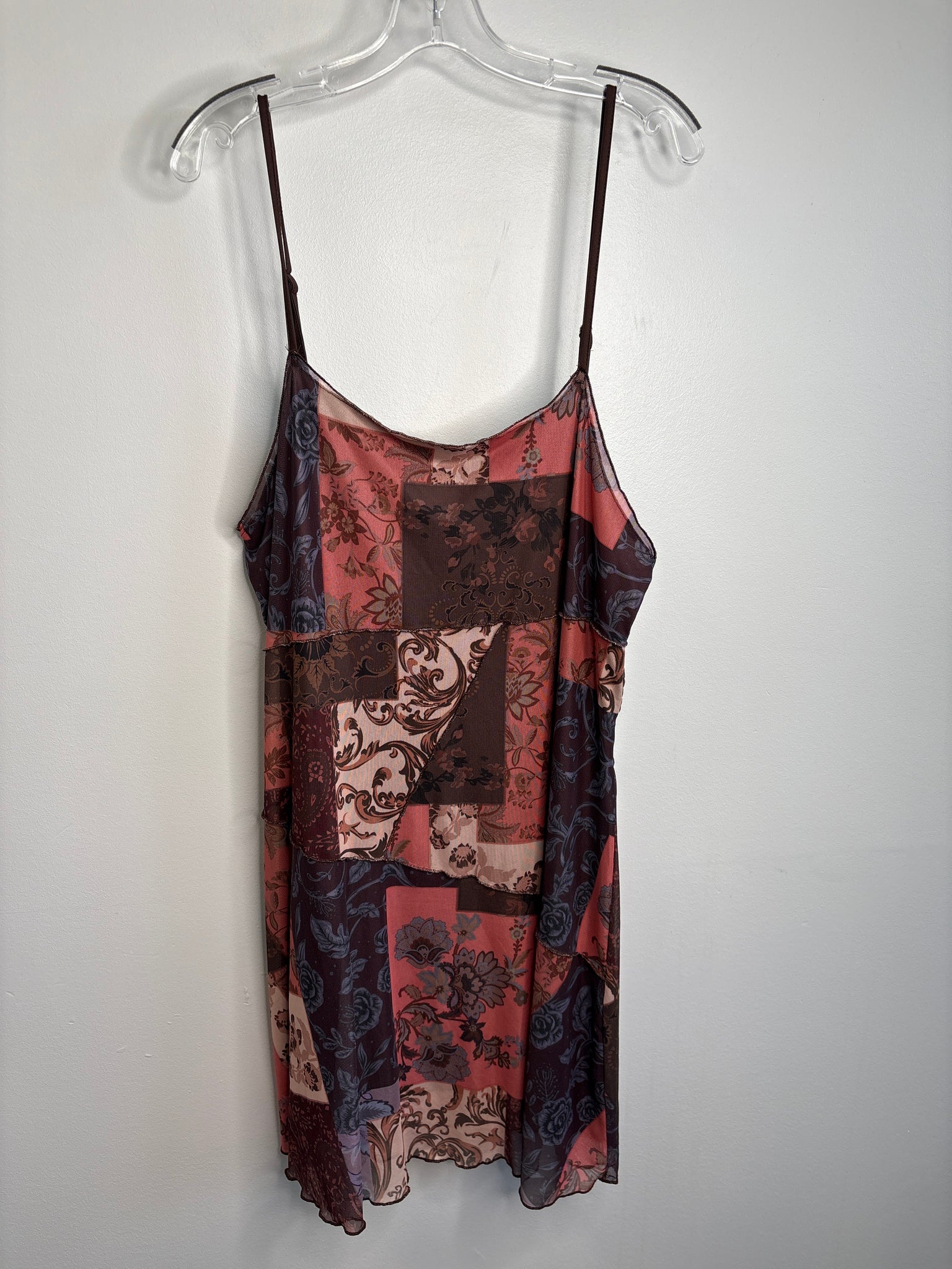 Cider Patchwork Babydoll Dress (3XL)
