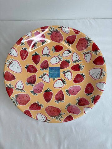 Queen west Trading Co Strawberry Pattern Melamine Bowl