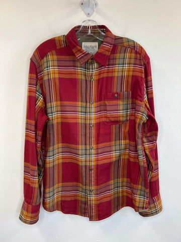 WindRiver Plaid Long Sleeve Button-Up Shirt (L)