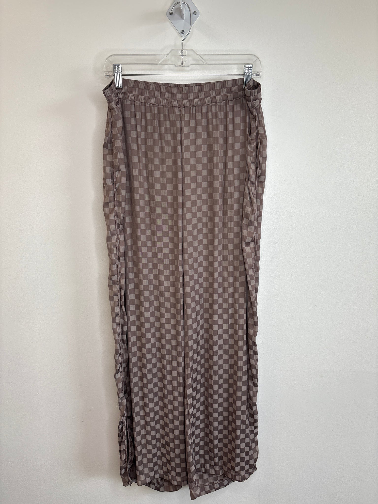 Gap Body Checkered Cropped Wide Leg Pants (L)