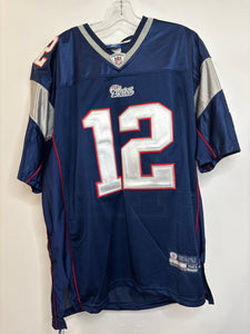 NFL Reebok New England Patriots #12 Tom Brady Football Jersey (50)