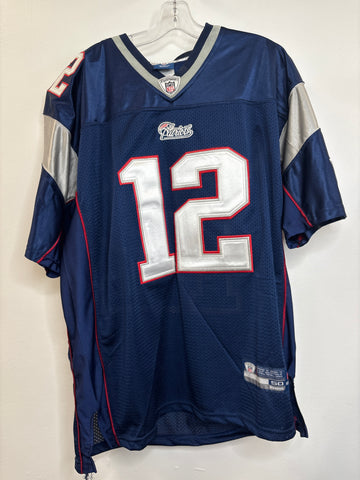 NFL Reebok New England Patriots #12 Tom Brady Football Jersey (50)