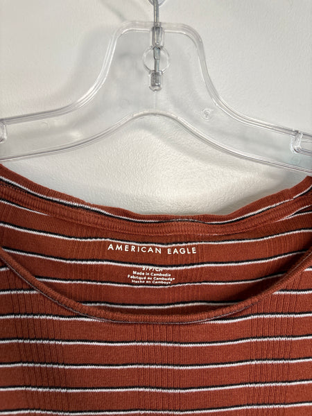 American Eagle Striped Cotton Baby Tee (S)