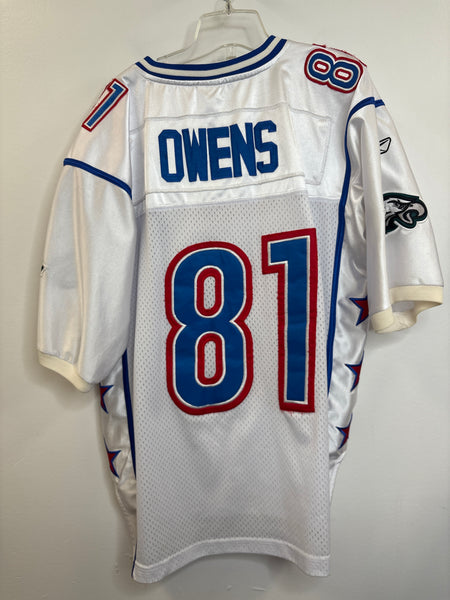 Vintage NFL Reebok Philadelphia Eagles #87 Terrell Owens Football Jersey (48)