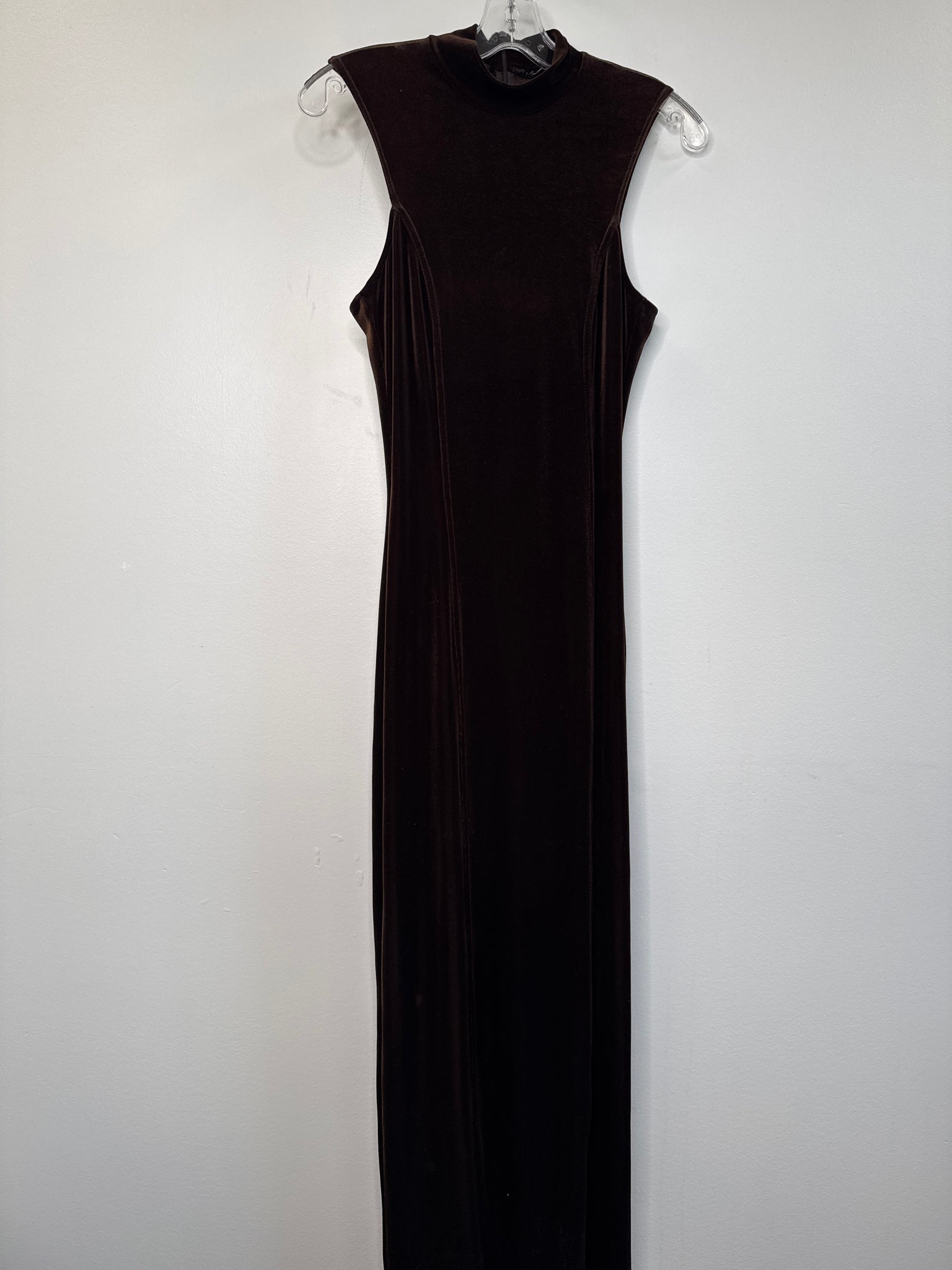 Velvet Mockneck Maxi Dress