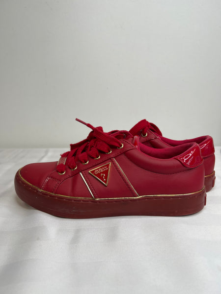 Guess Gilda Red Emblem Sneakers (US 6.5)