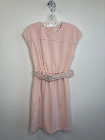 Calvin Klein Cap Sleeve Belted Sheath Dress (4)