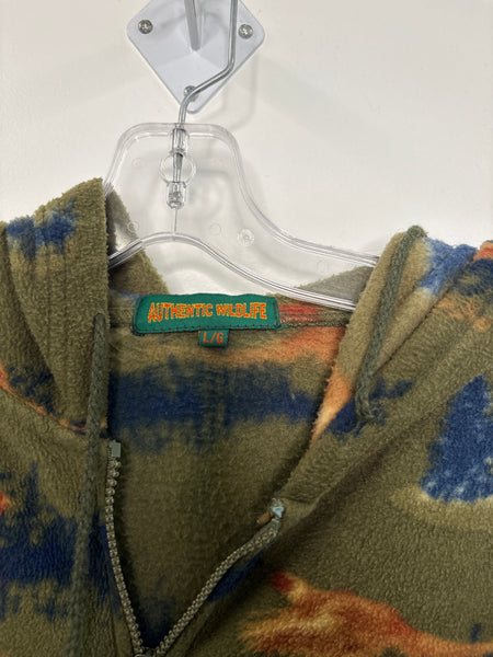 Authentic Wildlife Printed Fleece Jacket (L)