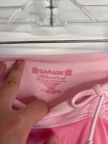 Retro Garage Stretch Y2K Mini Skirt (XS)
