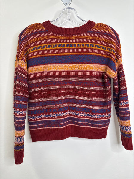 Garage Striped Knit Sweater (XS)