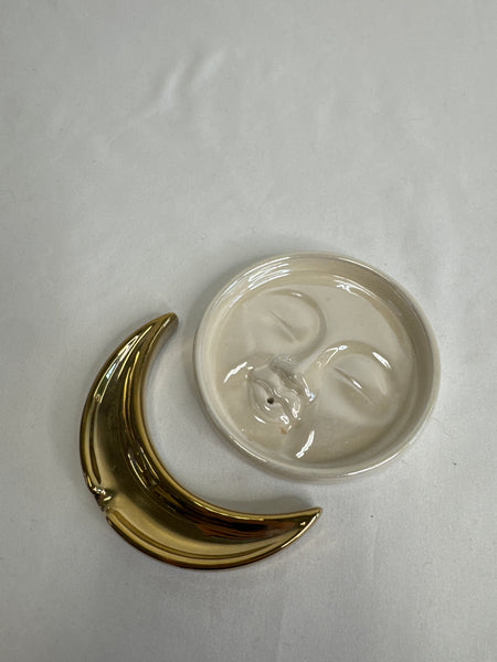NWT SET OF 2 UO Man On The Moon Incense Holder