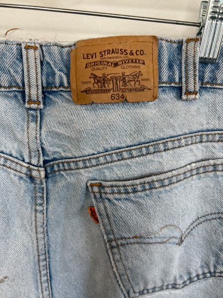 Vintage Levi's 634 Short Cut Off Denim Shorts (36X30)