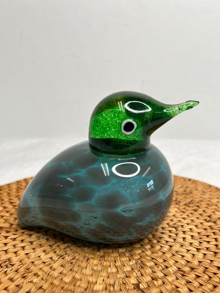 Art Glass Duck Figurine
