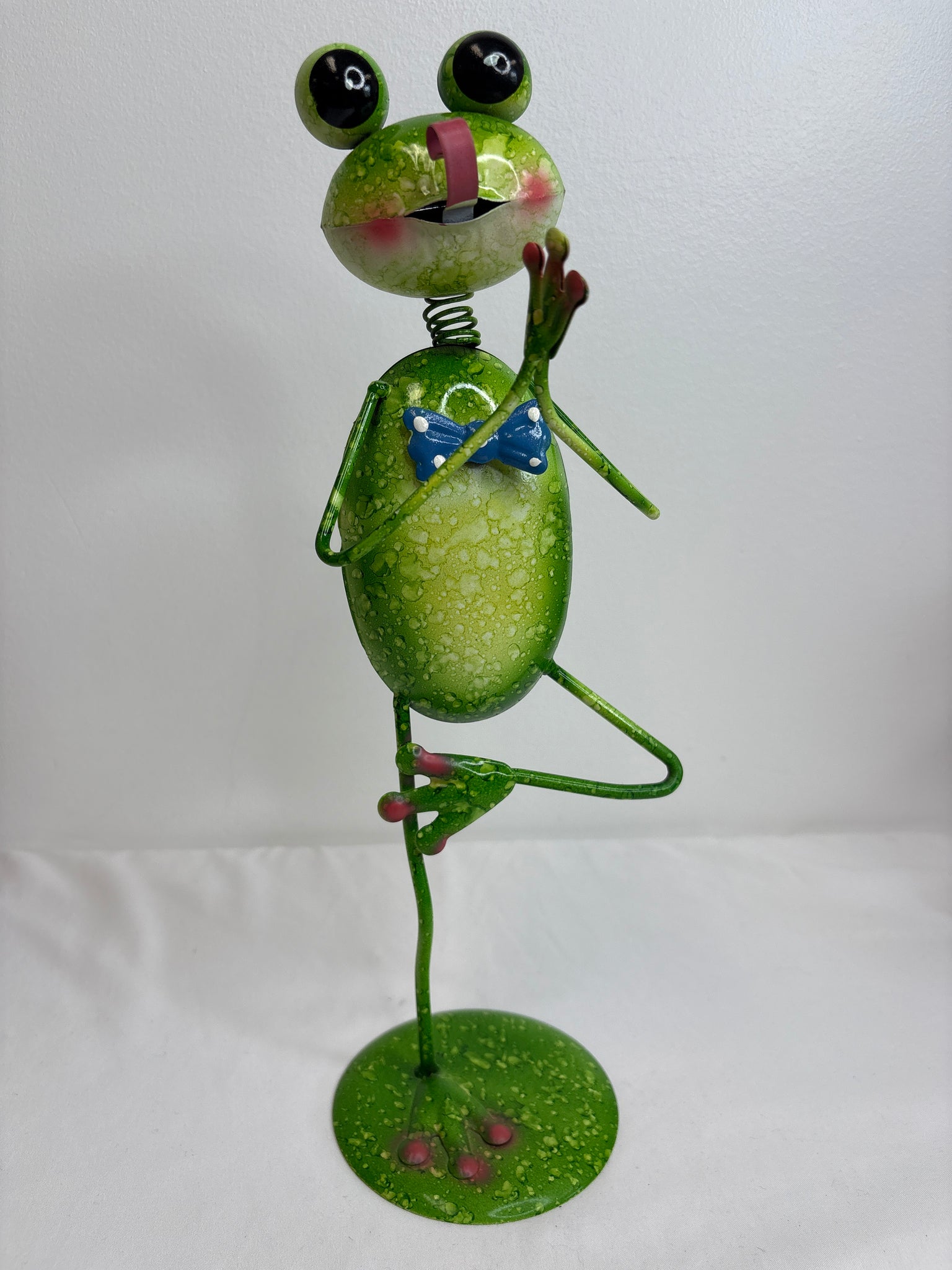 Metal Frog Garden Figure