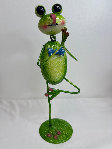 Metal Frog Garden Figure