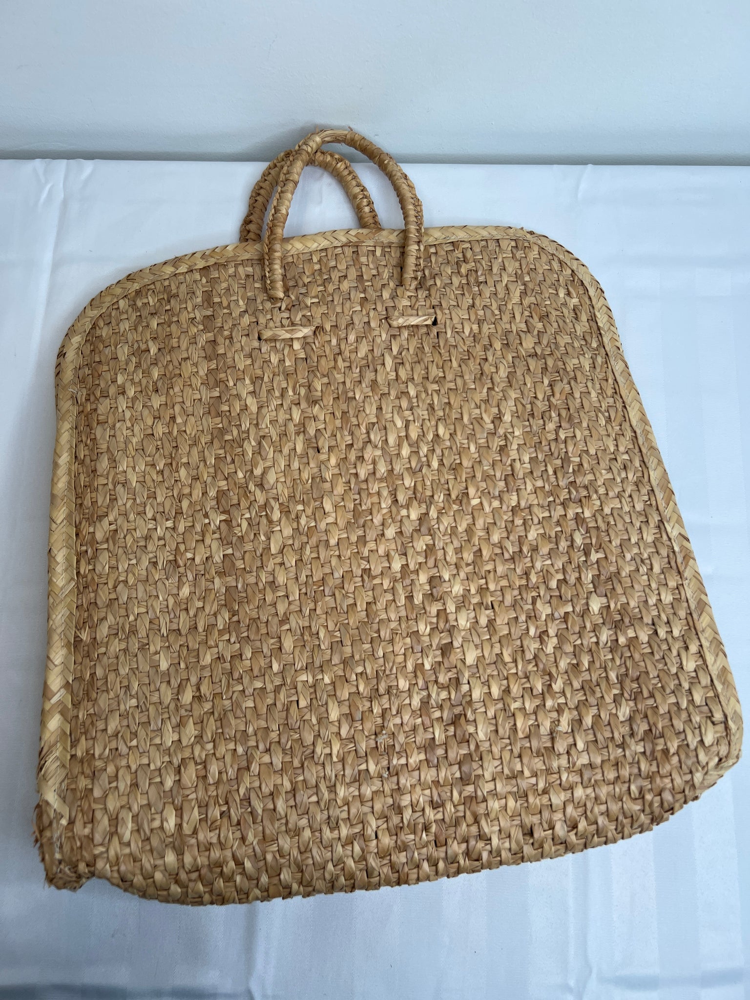 Straw Tote Bag With Handles