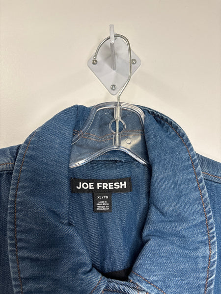 Joe Fresh Button-Up Long Denim Coat (XL)