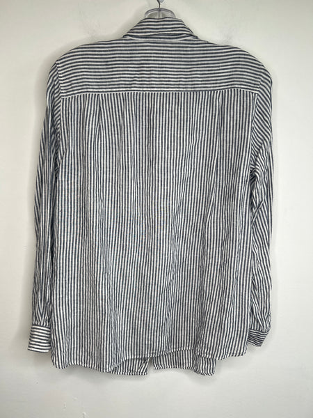 Uniqlo Striped Button-Up Top (XL)