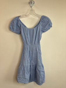 Japna Baby Doll Puff-Sleeve Tie-Back Mini Dress (XS)