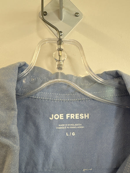 Joe Fresh Button Down Cotton Long Sleeve Shirt (L)