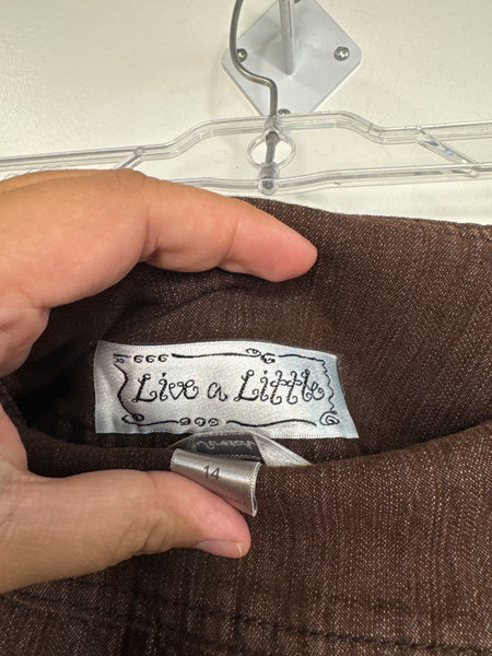 Vintage Live A Little Tiered Maxi Skirt (14)