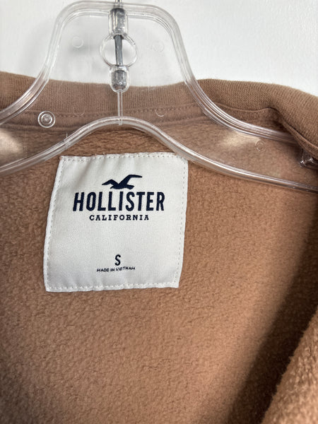 Hollister California Half Zip Cropped Sweatshirt (S)