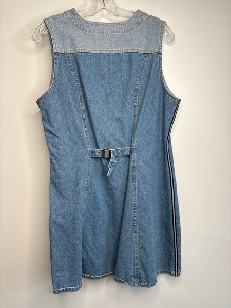 Vintage Nevada Cotton Denim Sleeveless Mini Dress (16)