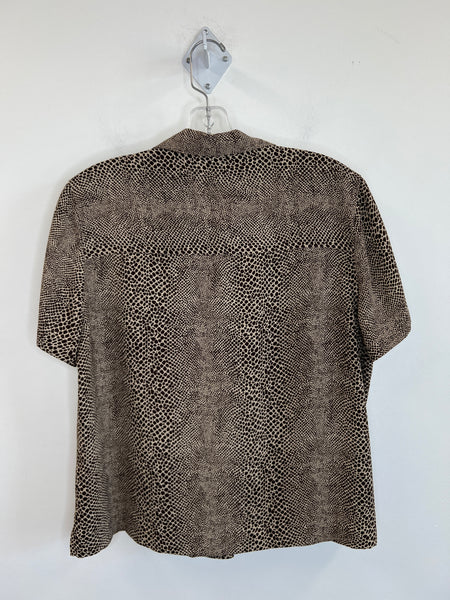 Vintage Crazy Horse Short Sleeves Blouse (PL)