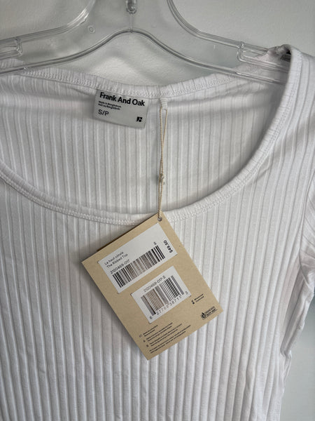 NWT Frank And Oak Slim Ribbed Top (S)