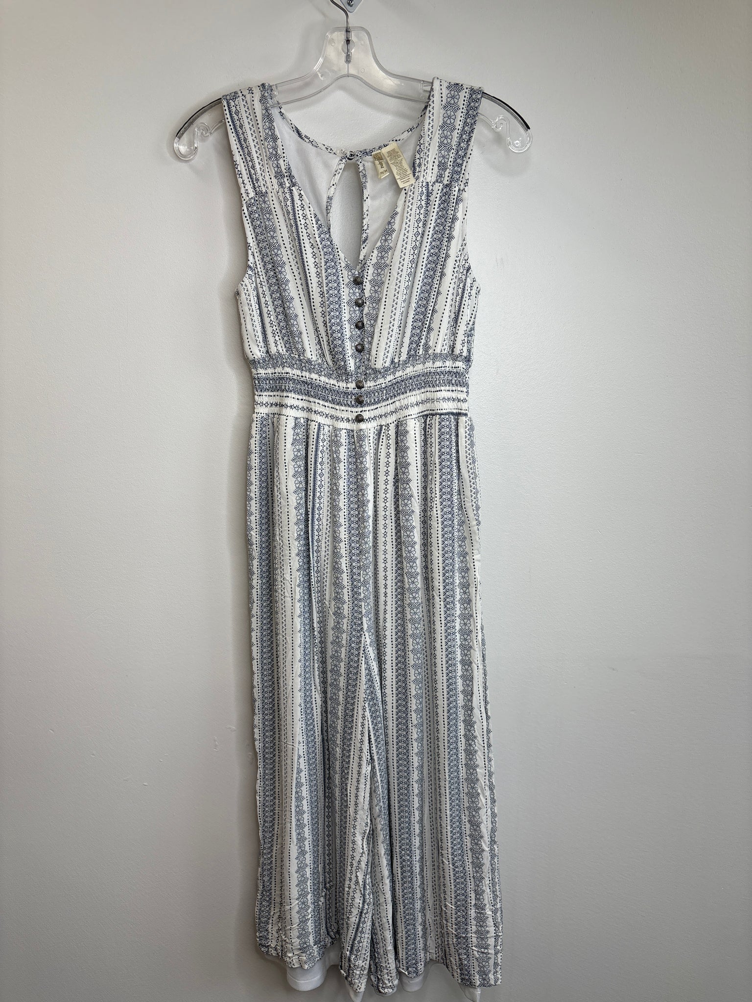 Japna Floral Keyhole Back Jumpsuit (M)