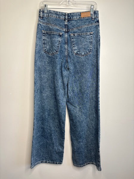 Mango Denim High Rise Wide Leg Jean Pant (8)