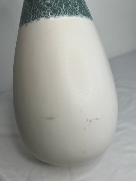 Blue White Glazed Tear Drop Vase