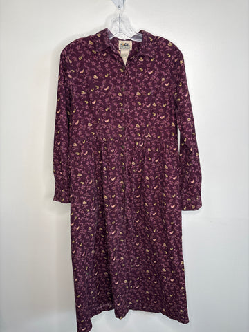 Northern Reflection Corduroy Floral Maxi Dress (L)
